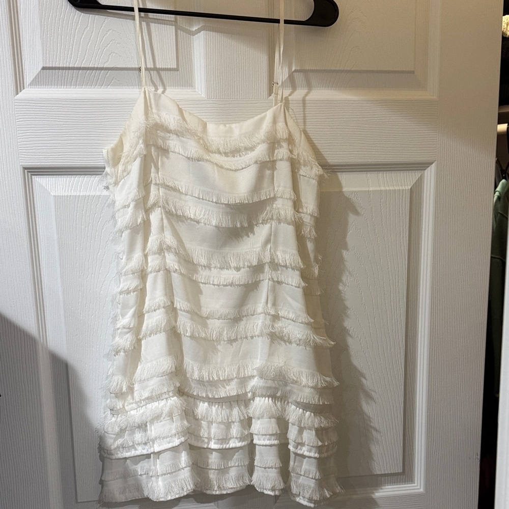 Princess Polly Cream Layered Dress